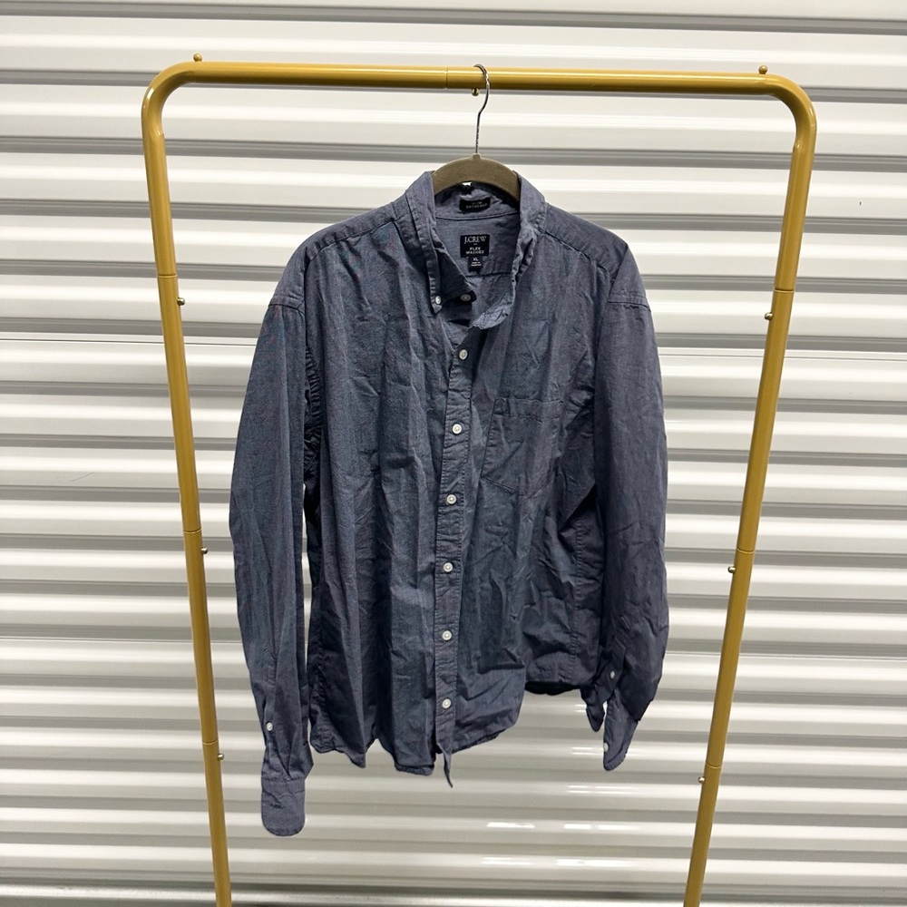 J. Crew Slim Blue Button-down Collar